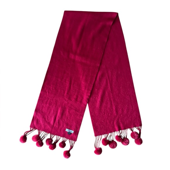 La Fiorentina Sheep Cashmere Scarf Red - Picture 1 of 5